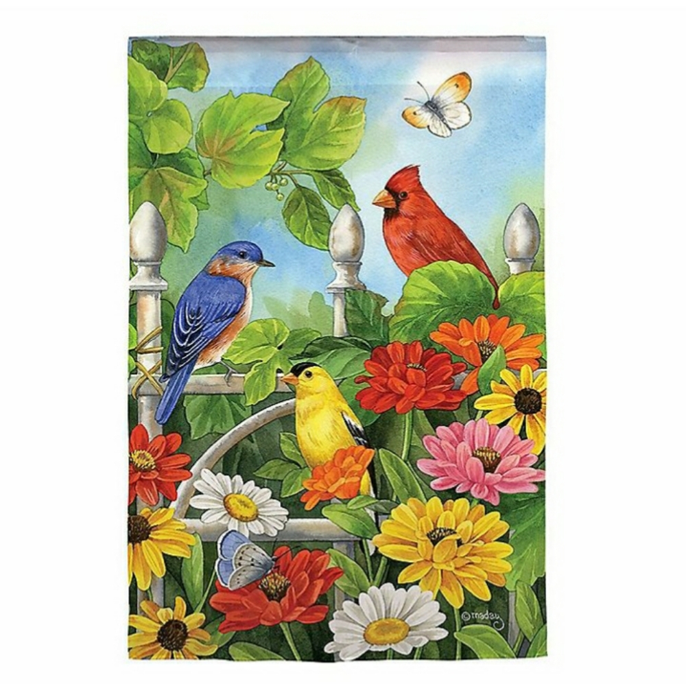 Evergreen Jewels Of Summer Garden Flag